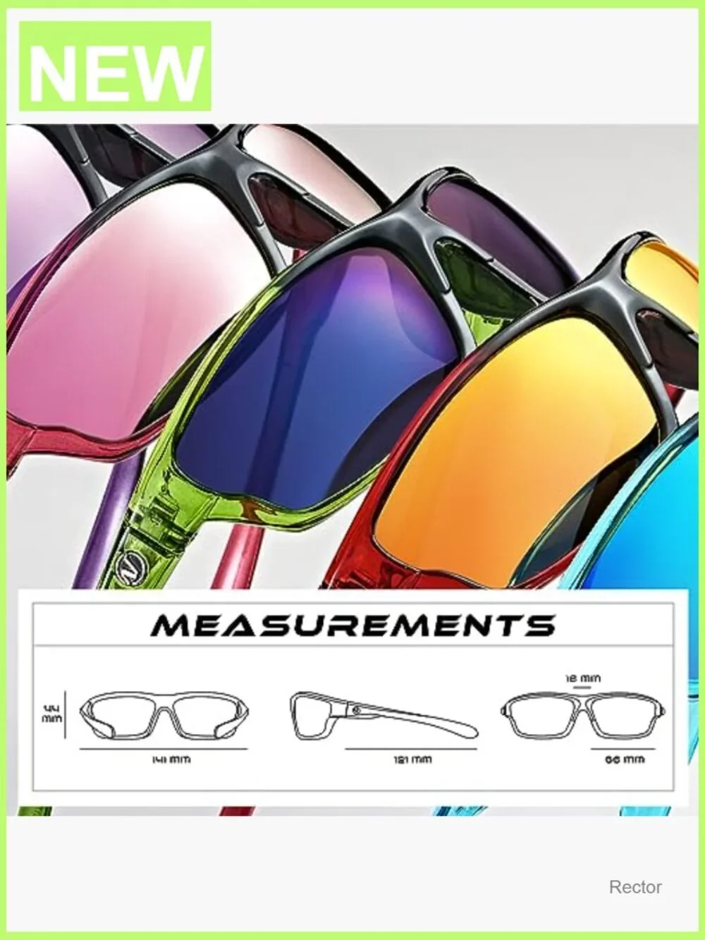 Polarized Wrap Around Sport Sunglasses UV400 Driving Fishing Running